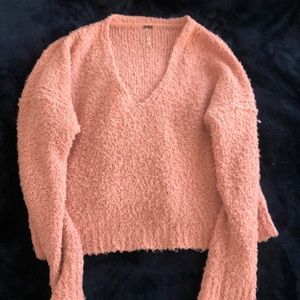 Pink Free People Sweater
